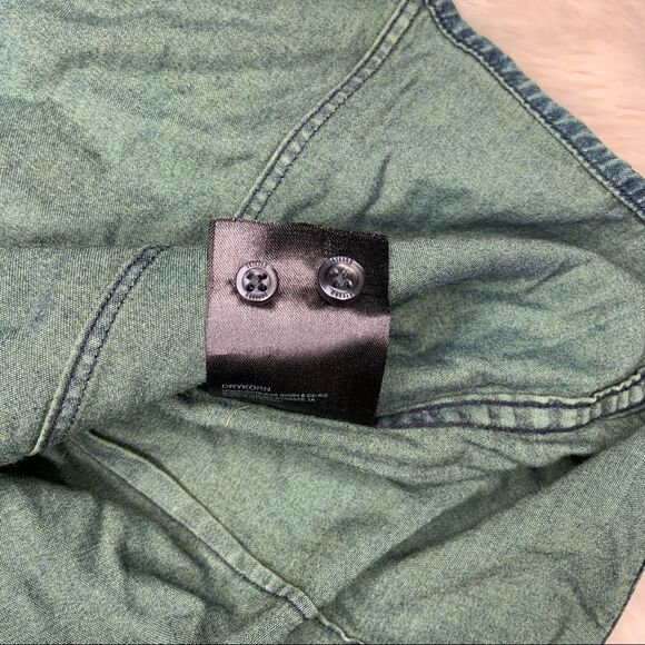 Sz Small Drykorn Denim Blue Collar Shirt - Picture 4 of 11